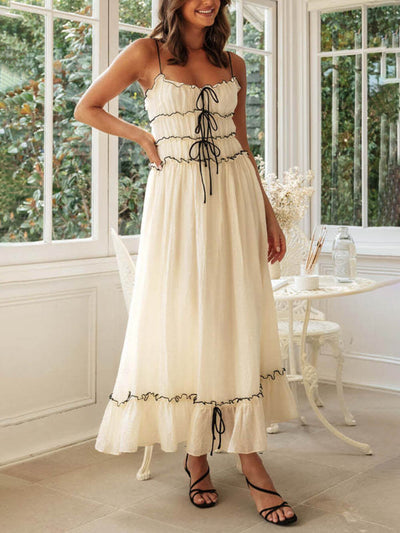 Quitterie | Robe longue froissée