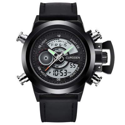 Montre Chronographe de Mode à Double Fuseau Horaire