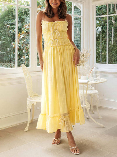 Quitterie | Robe longue froissée