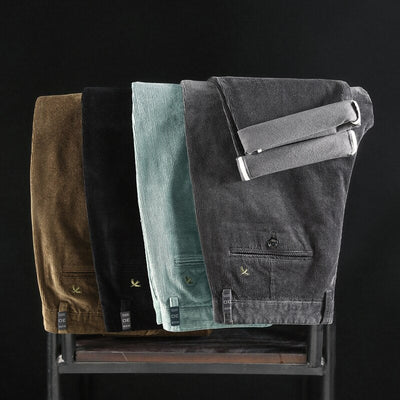 Lenoir™ | Velours côtelé à taille mi-haute