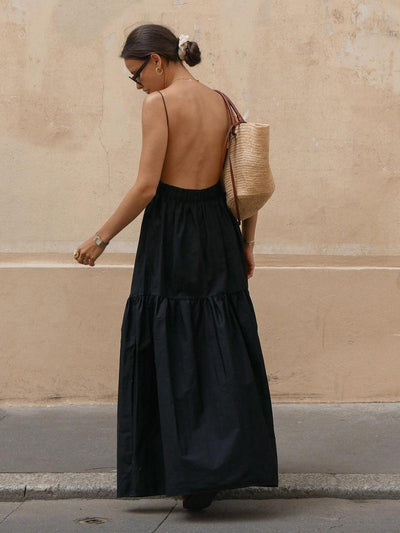 Cléa | Robe longue fluide dos nu