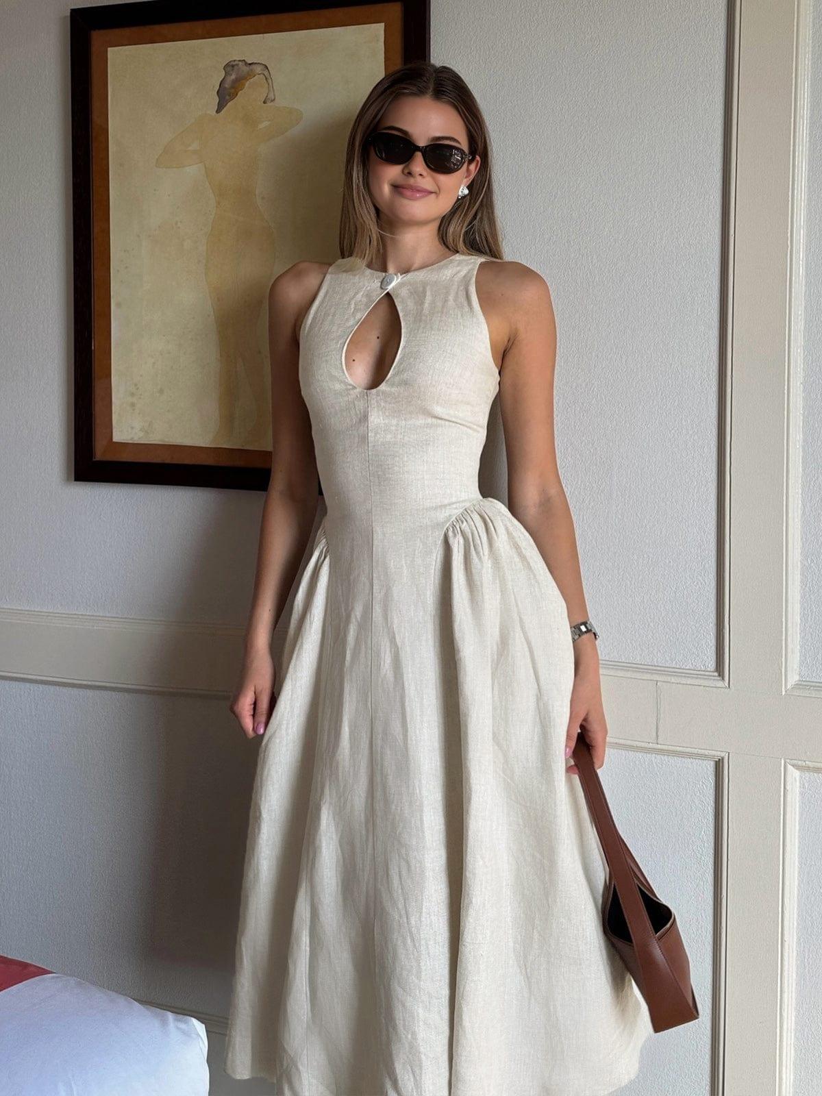 Grazina | Robe longue avec trou de serrure